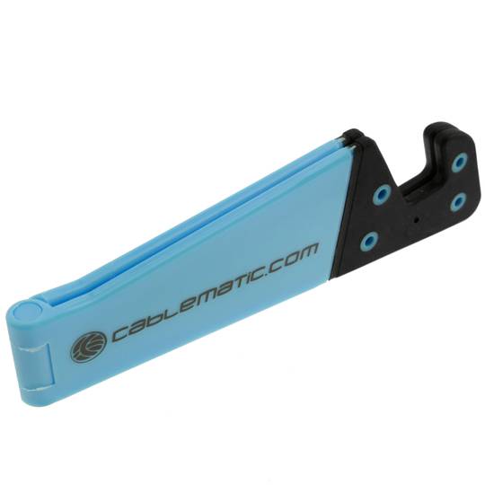 Wsparcie dla telefonu komórkowego i tabletu. Peana błękitne składane i przenośne