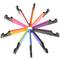 Support for mobile phone and tablet. Folding and portable pink base