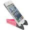 Support for mobile phone and tablet. Folding and portable pink base