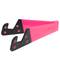 Support pour téléphone mobile et tablette. Base fuchsia portable et pliable