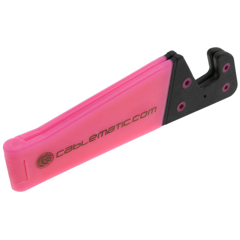 Support pour téléphone mobile et tablette. Base fuchsia portable et pliable