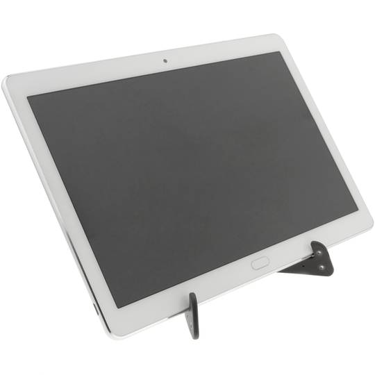 Ondersteuning voor mobiele telefoon en tablet. Opvouwbare en draagbare paarse basis