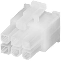 0039012060 alimentação MOLEX Connector 2x03-Pin (Invólucro macho)
