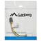 Lanberg CA-HD6P-10CU-0015 Stromkabel 2x MOLEX 3 Pin Buchse auf PCI-E 6 Pin Stecker BTX PSU 15cm Gelb Schwarz