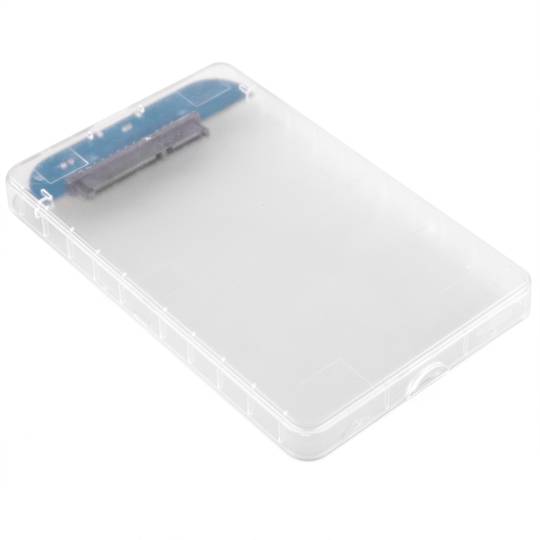 Gabinete externo transparente para disco rígido de 2,5