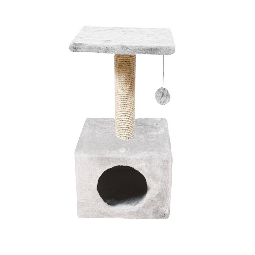 Savanna town scratching post for cats light gray 60x30x30cm Nayeco