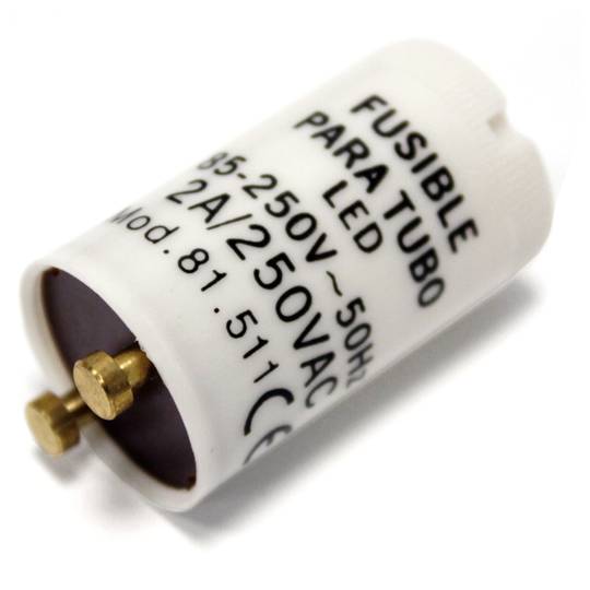 Tubo de LED Fusível 2A 250VAC