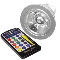 GU10 RGB LED Bulb 50mm multicolor programmable 230VAC