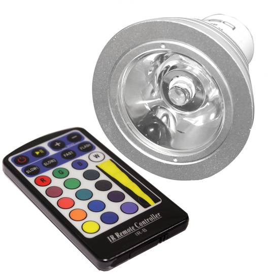 GU10 RGB LED Birne 50mm multicolor programmierbare 230VAC