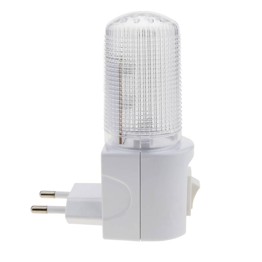 Lampka nocna LED z przeźroczystą wtyczką 1W typu 230VAC