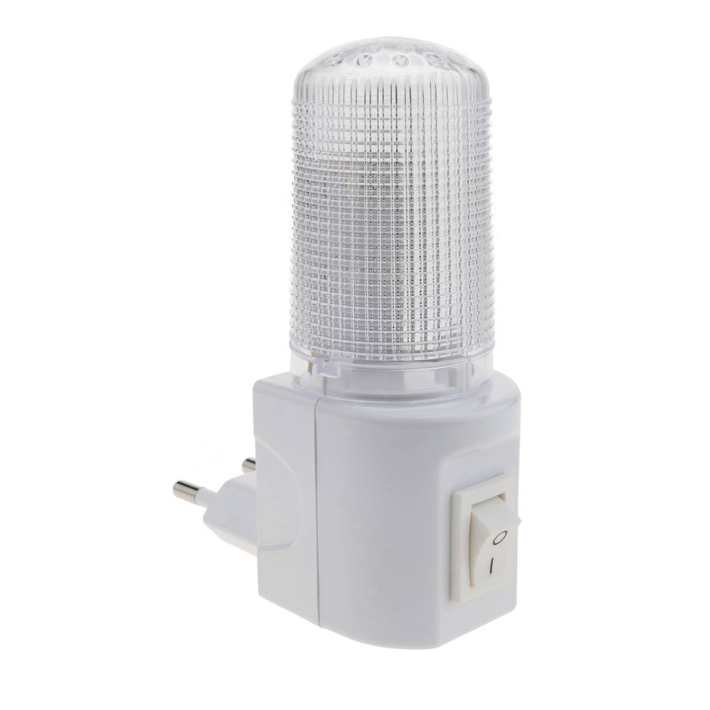Lampka nocna LED z przeźroczystą wtyczką 1W typu 230VAC