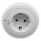 Night-light LED with light sensor and plug-in power socket 230VAC