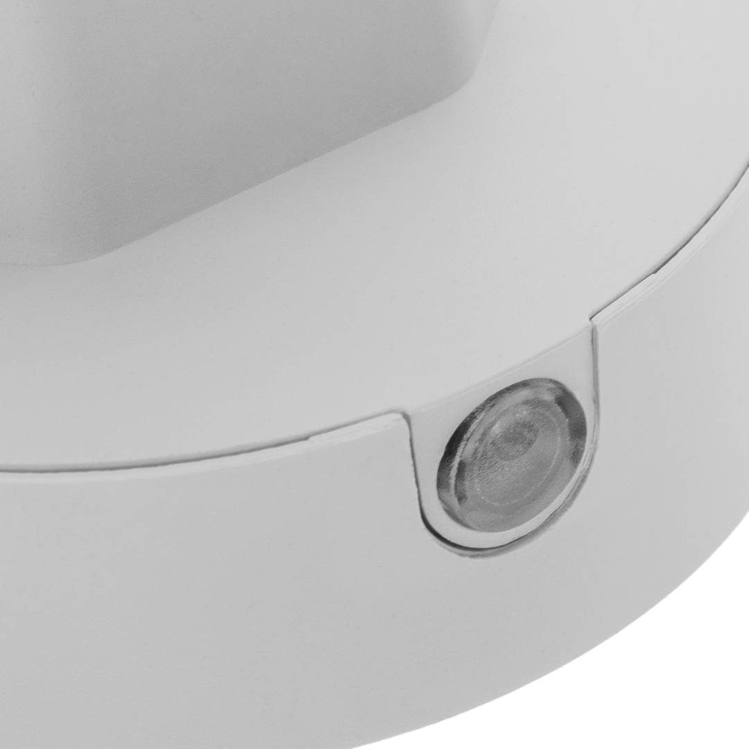 Lampada pilota notturna a LED rotonda da collegare con sensore crepuscolare 230VAC e 2 x USB