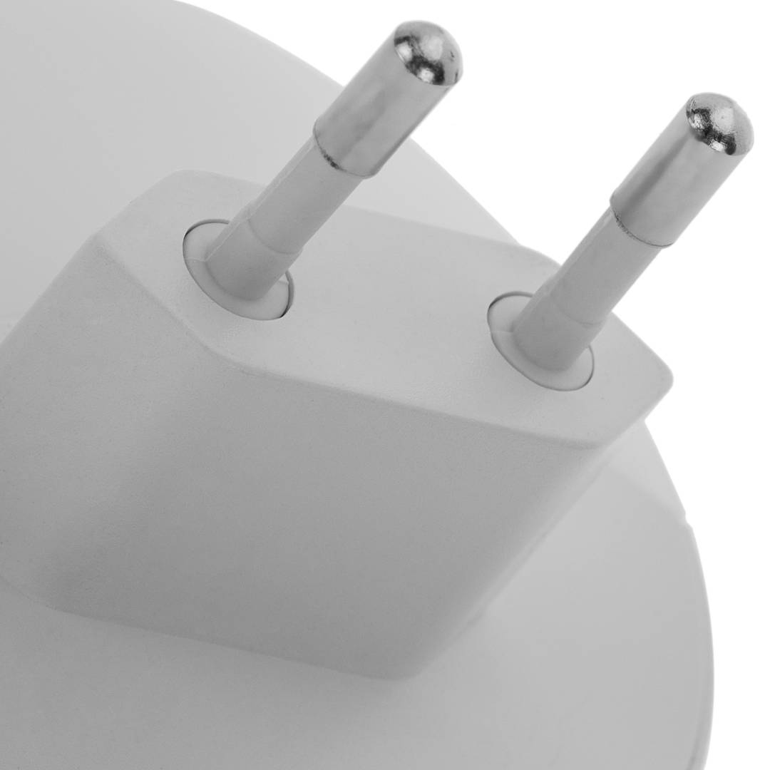 Lampada pilota notturna a LED rotonda da collegare con sensore crepuscolare 230VAC e 2 x USB