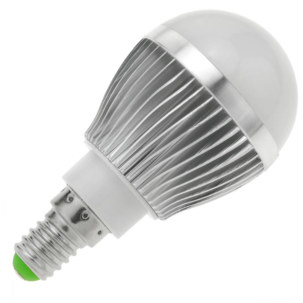 Lâmpada LED G45 E14 230VAC 3W luz quente