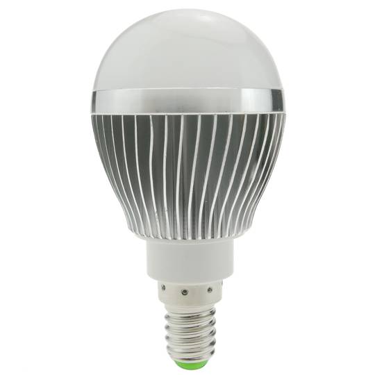 Lâmpada LED G45 E14 230VAC 3W luz quente