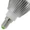 Lâmpada LED G45 E14 230VAC 3W luz quente