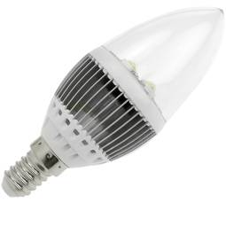 Lampadina a LED C35 E14 230VAC 4W luce calda