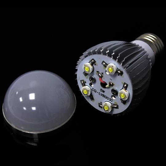 Żarówka LED G55 E27 230VAC 5W ciepłe światło