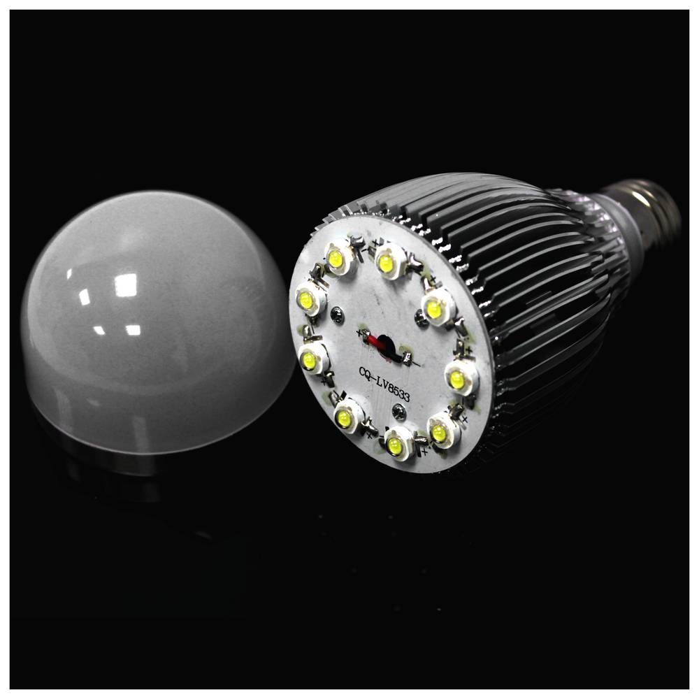 Ampoule LED G70 E27 230VAC 9W lumière chaude