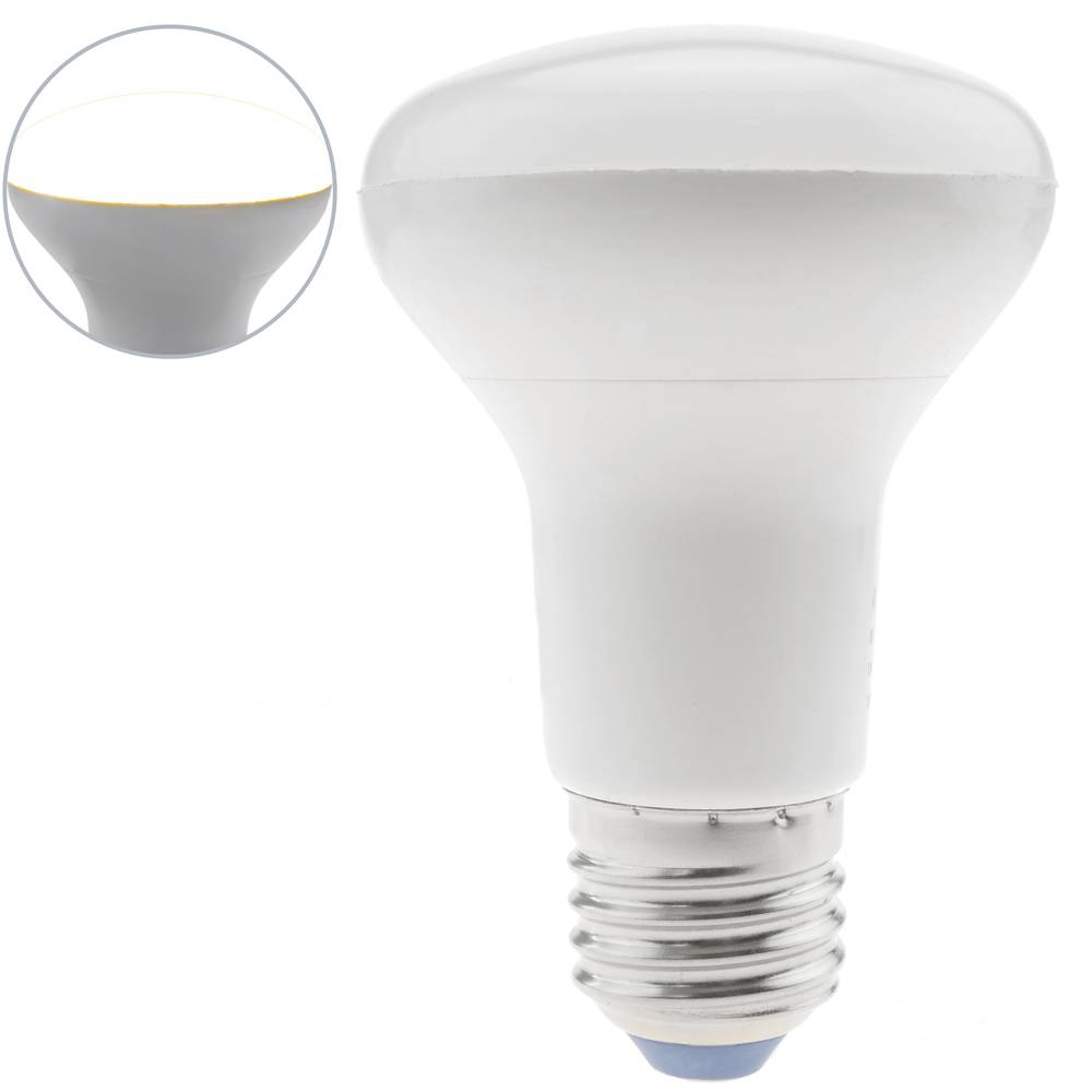 LED bulb R63 E27 230VAC 8W warm light