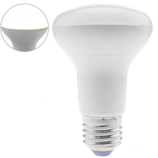 LED bulb R63 E27 230VAC 8W warm light
