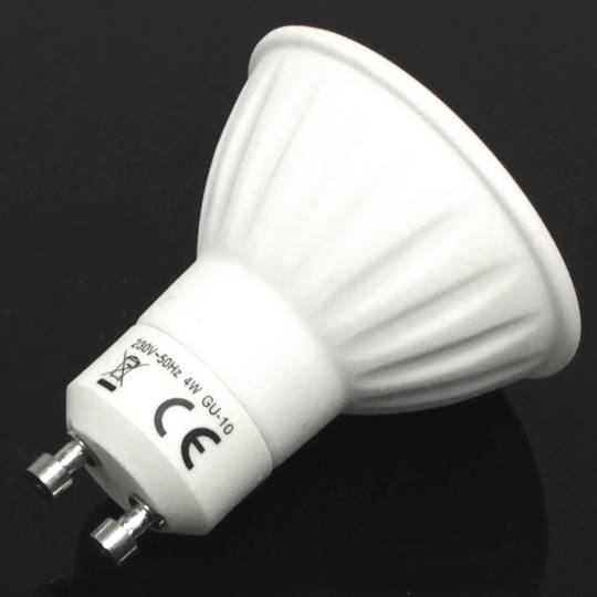 230VAC LED Lampadina 4W GU10 dicroici 50 millimetri 3 livelli di 120 ° giorno