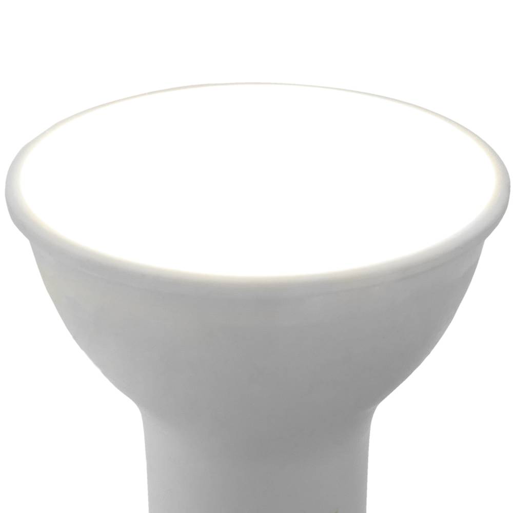 Lampadina LED dicroico GU10 230VAC 4W 120° 50mm luce calda 3200K