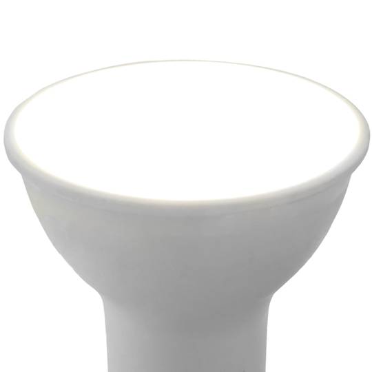 Lampadina LED dicroico GU10 230VAC 4W 120° 50mm luce calda 3200K