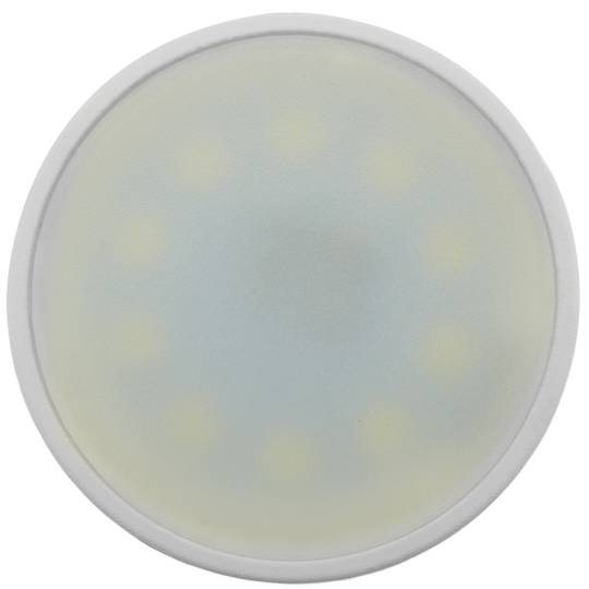 Lampadina LED dicroico GU10 230VAC 4W 120° 50mm luce calda 3200K