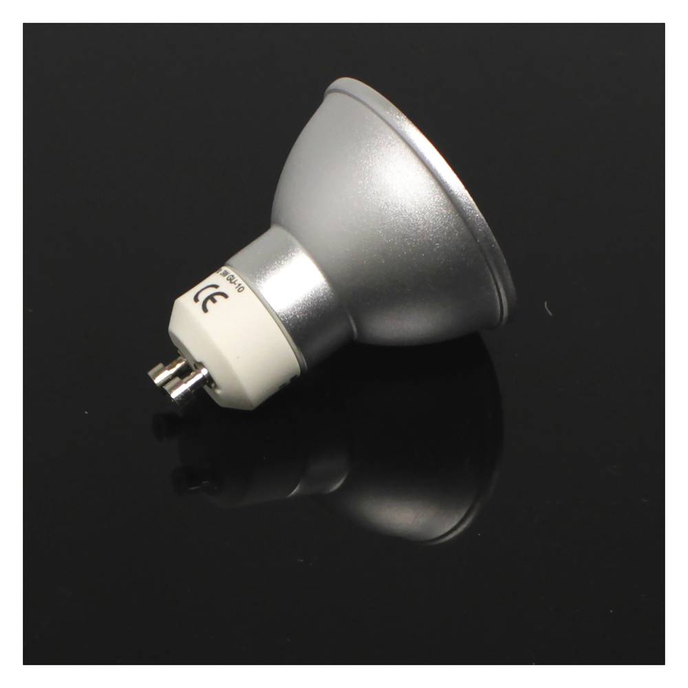Bombilla LED SMD GU10 230VAC 3W 120° 50mm luz cálida