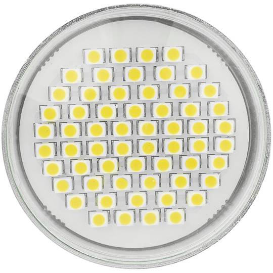 Lampadina 3W 230VAC luce calda 120 ° 50 millimetri SMD GU10 LED