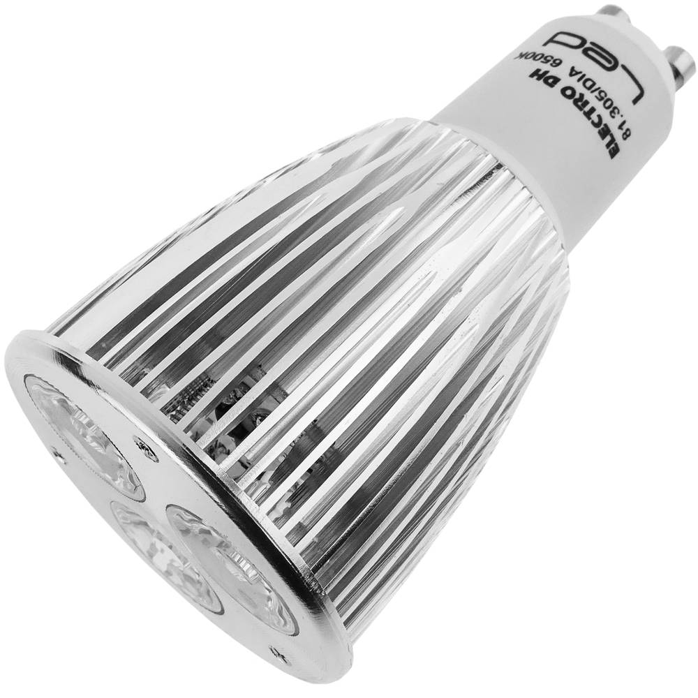 GU10 LED Birne 6W 230VAC 90 ° 50mm Tageslicht