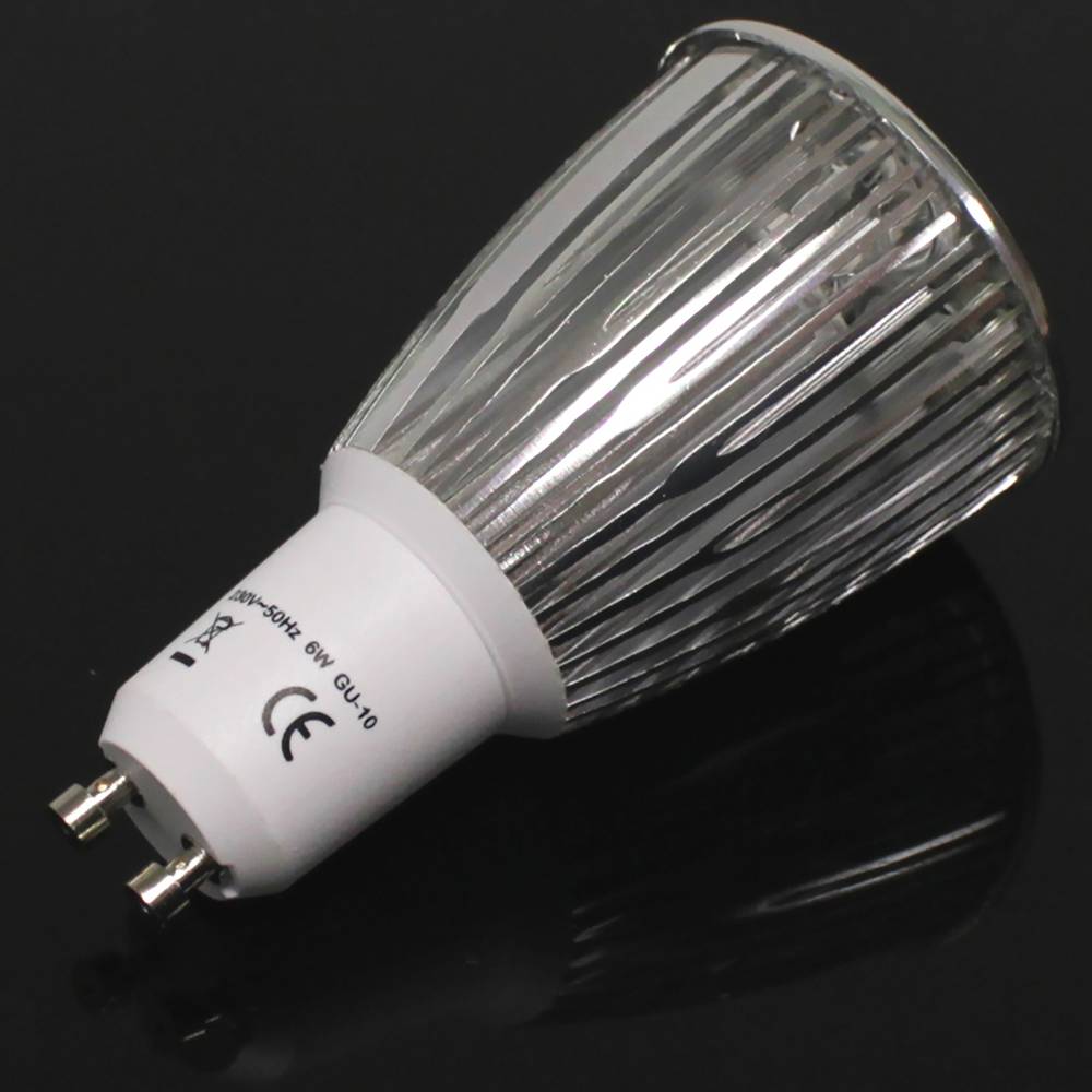 GU10 LED Birne 6W 230VAC 90 ° 50mm Tageslicht