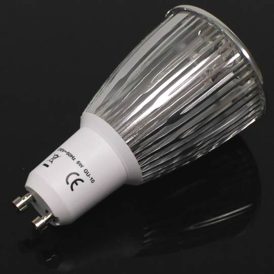 GU10 LED lampadina 6W 45 ° 50 millimetri Daylight 230VAC