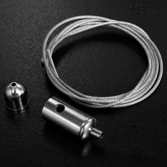 Montagem fios de aço pendurado kit painel de LED - 6 cabos