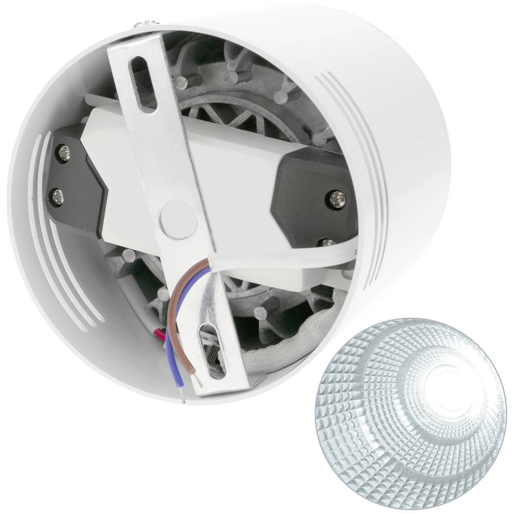 Foco LED de superfície Lâmpada COB 7W 220VAC 6000K branco 75mm
