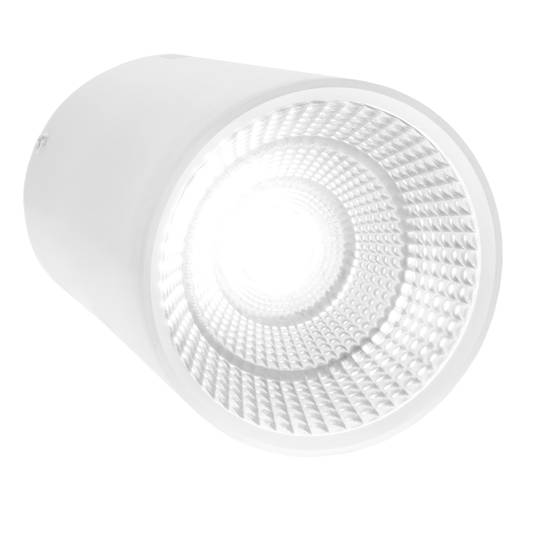 Foco LED de superfície Lâmpada COB 7W 220VAC 6000K branco 75mm