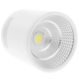 Foco LED de superfície Lâmpada COB 12W 220VAC 3000K branco 100mm