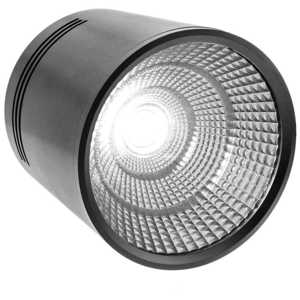 Foco LED de superficie Lámpara COB 7W 220VAC 6000K negra 75mm