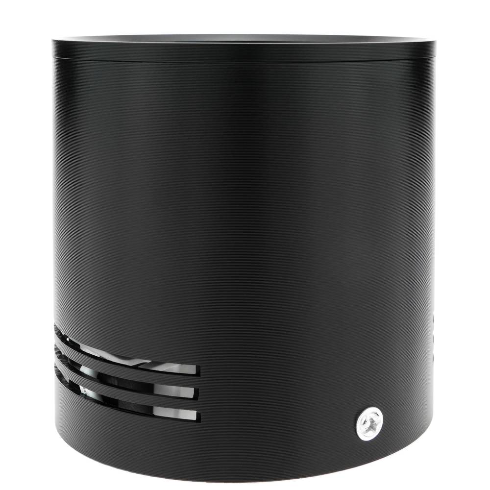 Foco LED de superfície Lâmpada COB 12W 220VAC 6000K preto 100mm