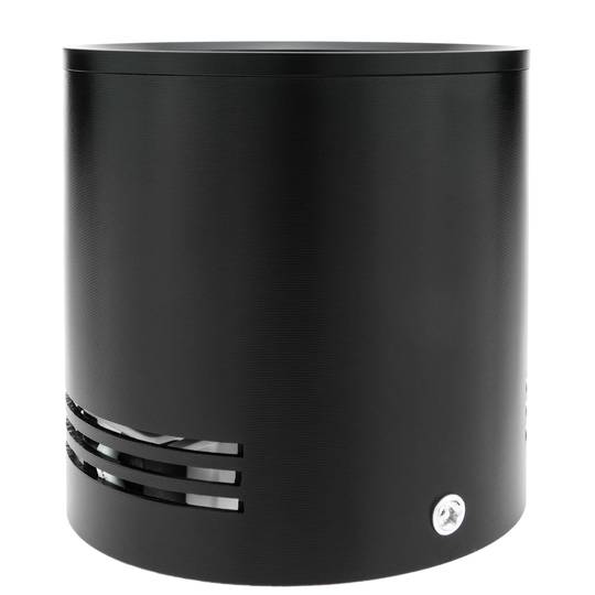 Foco LED de superfície Lâmpada COB 12W 220VAC 6000K preto 100mm