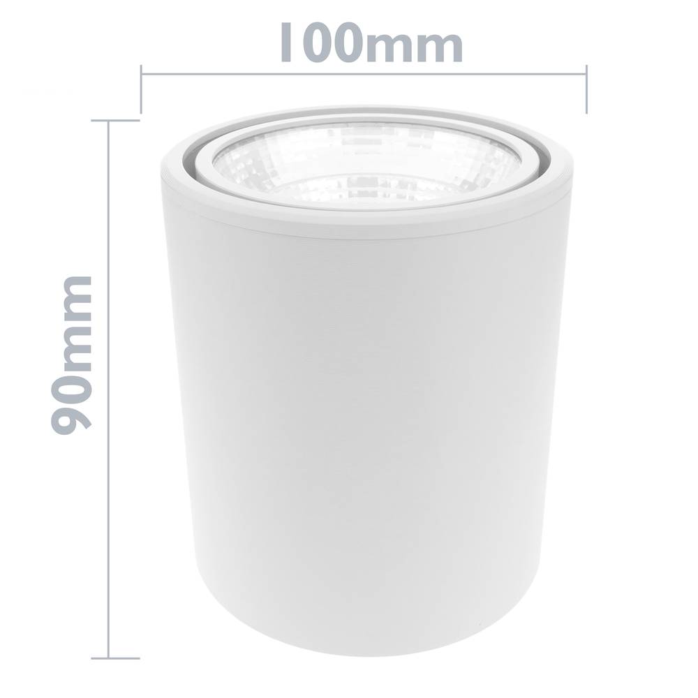 LED-spot COB-lamp 5W 220VAC 6000K wit 90mm
