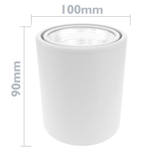 Surface LED spotlight COB lamp 7W 220VAC 6000K white 90mm