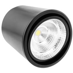 LED-spot COB-lamp 7W 220VAC 6000K zwart 90 mm