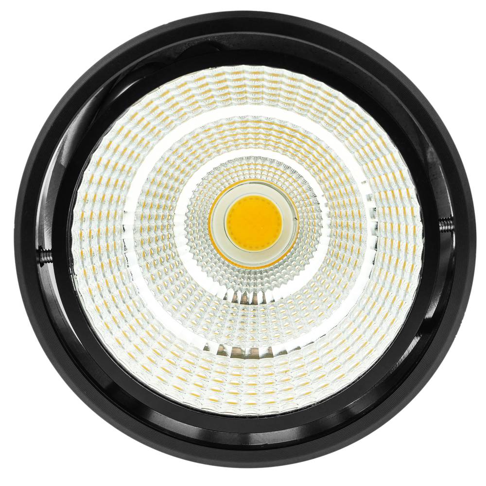 Foco LED de superficie Lámpara COB 12W 220VAC 3000K negra 115mm