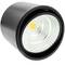 Foco LED de superfície Lâmpada COB 12W 220VAC 6000K preto 115mm