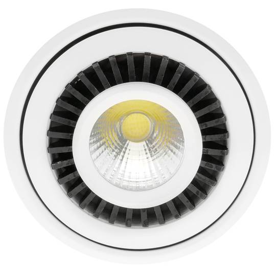 Spot à LED de surface Lampe foyer COB 9W 220VAC 3000K blanc 85mm