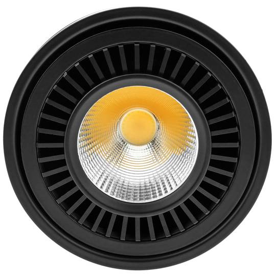 Faretto a LED di superficie Lampada COB 20W 220VAC 3000K nero 110mm