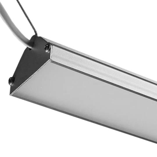 Narożna lampa wisząca LED 220VAC 80W biała ciepła